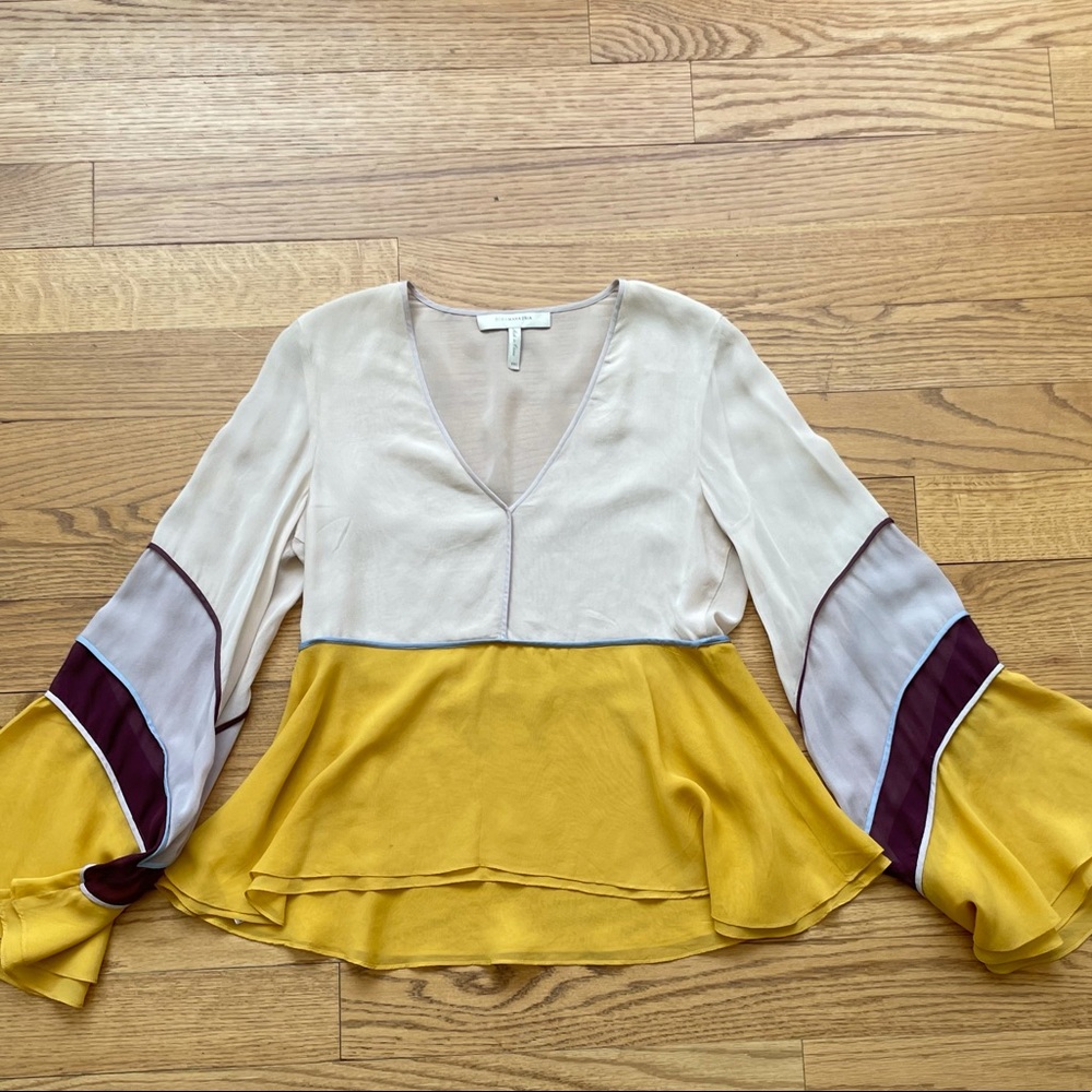 BCBG MAX AZRIA Runway Multicolor blouse